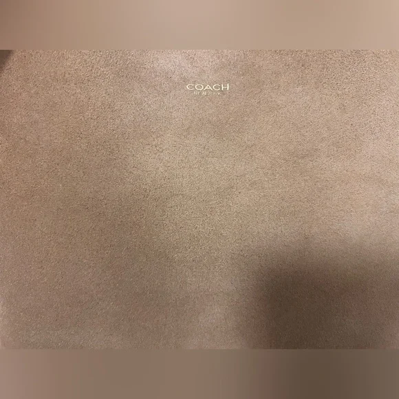 Coach Tan Suede Hobo Shoulder Bag - Picture 5 of 7